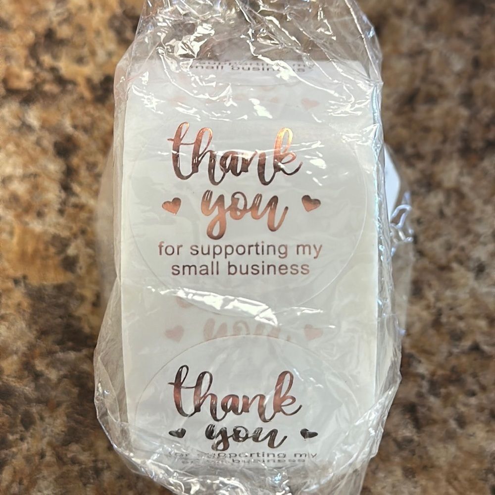 500 Thank you stickers